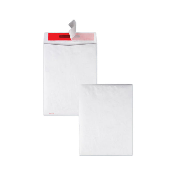 Quality Park™ Tamper-Indicating Mailers Made with Tyvek, #10 1/2, Flip-Stik Flap, Redi-Strip Adhesive Closure, 9 x 12, White, 100/Box (QUAR2400) Box of 100