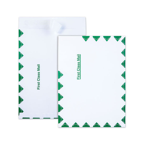 Quality Park™ Ship-Lite Envelope, First Class, #10 1/2, Cheese Blade Flap, Redi-Strip Adhesive Closure, 9 x 12, White, 100/Box (QUAS3615) Box of 100