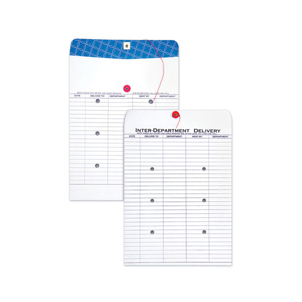 Quality Park™ Inter-Department Envelope, #97, Two-Sided Five-Column Format, 10 x 13, White, 100/Box (QUA63663) Box of 100