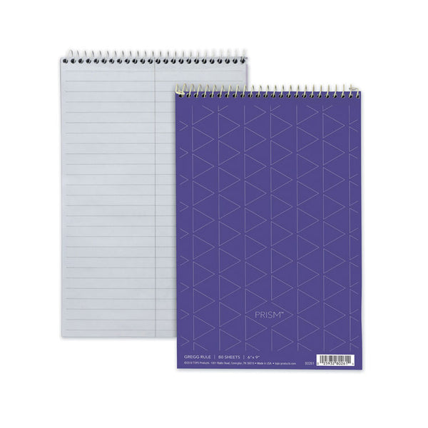 TOPS™ Prism Steno Pads, Gregg Rule, Orchid Cover, 80 Orchid 6 x 9 Sheets, 4/Pack (TOP80264)