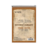 TOPS™ Second Nature Recycled Notepads, Gregg Rule, Brown Cover, 70 White 6 x 9 Sheets (TOP74690) Each