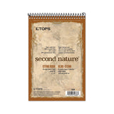 TOPS™ Second Nature Recycled Notepads, Gregg Rule, Brown Cover, 80 White 6 x 9 Sheets (TOP74688) Each