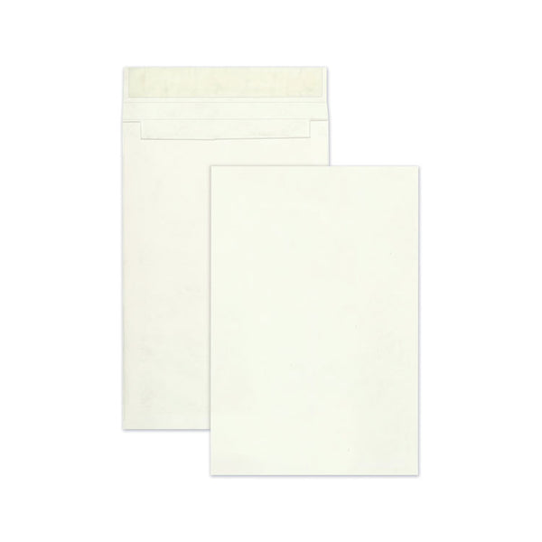 Survivor® Lightweight 14 lb Tyvek Open End Expansion Mailers, #15 1/2, Cheese Blade Flap, Redi-Strip Closure, 12 x 16, White, 25/Box (QUAR4292)