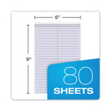 TOPS™ Prism Steno Pads, Gregg Rule, Orchid Cover, 80 Orchid 6 x 9 Sheets, 4/Pack (TOP80264)