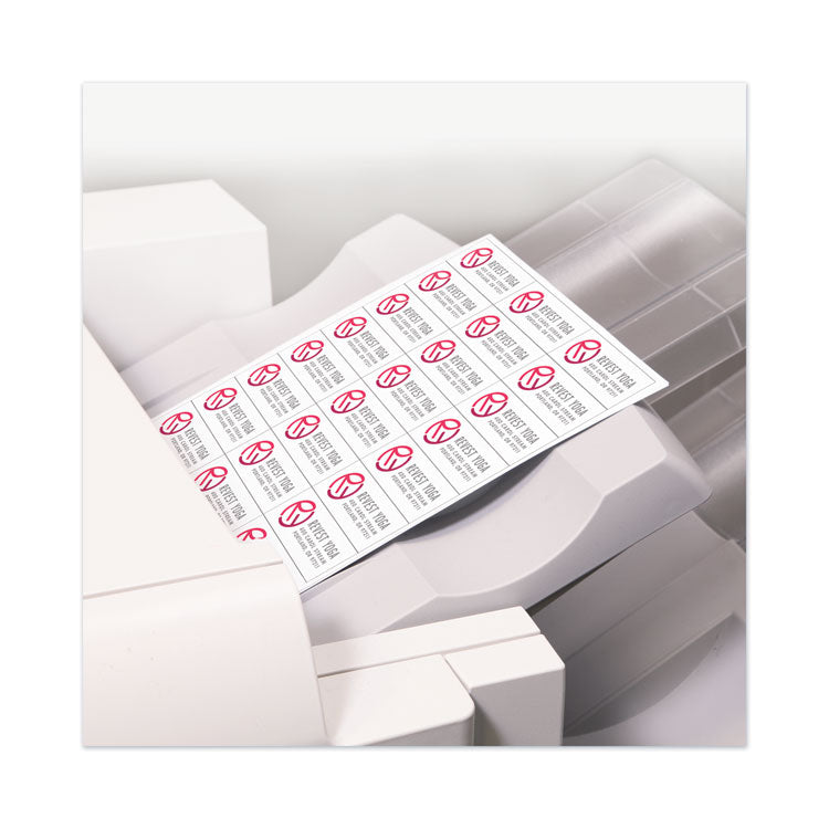 Avery® Copier Mailing Labels, Copiers, 1.38 x 2.81, White, 24/Sheet, 100 Sheets/Box (AVE5363)