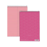 TOPS™ Prism Steno Pads, Gregg Rule, Pink Cover, 80 Pink 6 x 9 Sheets, 4/Pack (TOP80254)