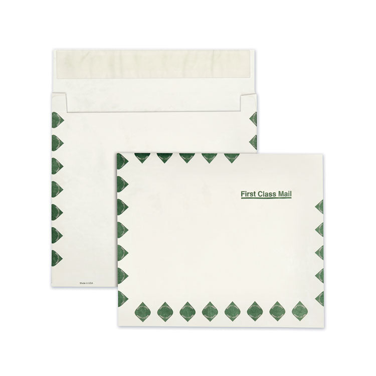 Survivor® Light 14 lb Tyvek Open End Expansion Mailers, First Class, #13 1/2, Square Flap, Redi-Strip Closure, 10 x 13, White, 100/CT (QUAR4620) Carton of 100