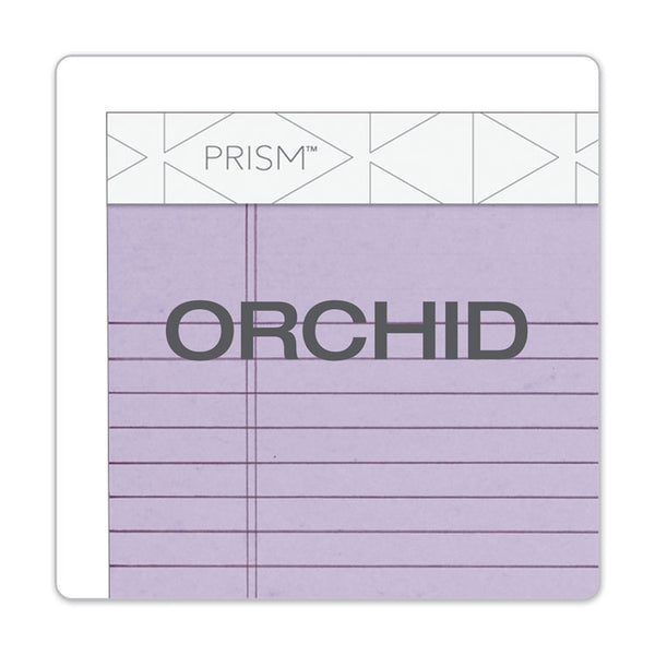 TOPS™ Prism + Colored Writing Pads, Narrow Rule, 50 Pastel Orchid 5 x 8 Sheets, 12/Pack (TOP63040)