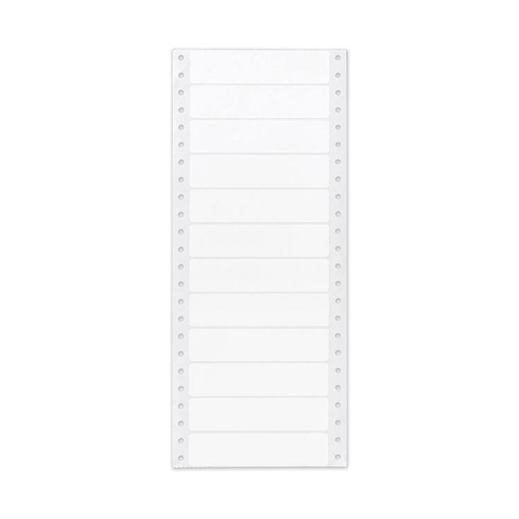 Avery® Dot Matrix Printer Mailing Labels, Pin-Fed Printers, 0.94 x 4, White, 5,000/Box (AVE4065)