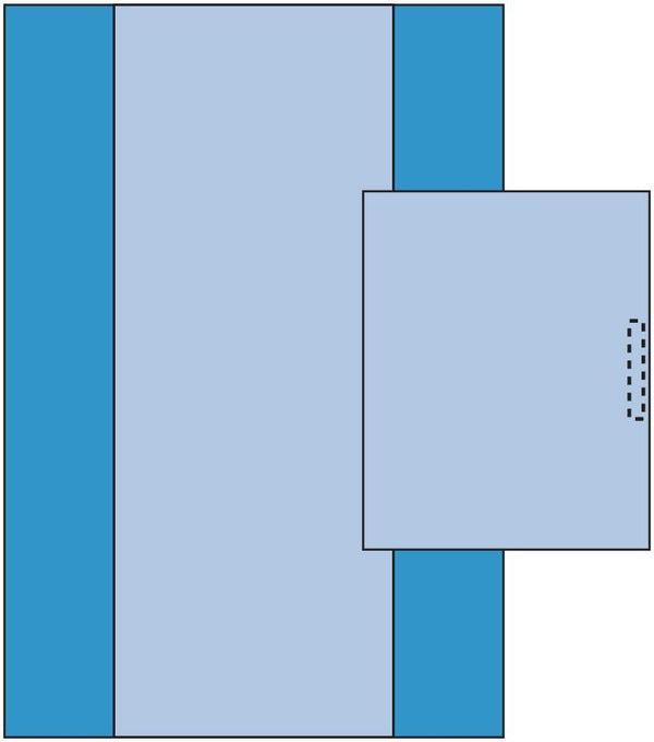 Overhead Table Cover with Fan-Fold, 80" x 100", 20/CS  (66703) Case of 20