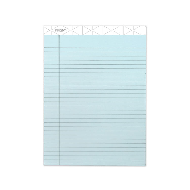 TOPS™ Prism + Colored Writing Pads, Wide/Legal Rule, 50 Pastel Blue 8.5 x 11.75 Sheets, 12/Pack (TOP63120) Pack of 12