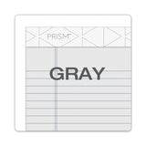 TOPS™ Prism + Colored Writing Pads, Narrow Rule, 50 Pastel Gray 5 x 8 Sheets, 12/Pack (TOP63060) Pack of 12