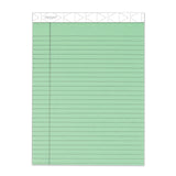TOPS™ Prism + Colored Writing Pads, Wide/Legal Rule, 50 Pastel Green 8.5 x 11.75 Sheets, 12/Pack (TOP63190)