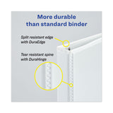 Avery® Heavy-Duty View Binder with DuraHinge and Locking One Touch EZD Rings, 3 Rings, 5" Capacity, 11 x 8.5, Red (AVE79327)