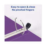 Avery® Heavy-Duty View Binder with DuraHinge and One Touch EZD Rings, 3 Rings, 2" Capacity, 11 x 8.5, Purple (AVE79777)