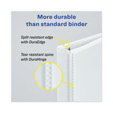 Avery® Heavy-Duty View Binder with DuraHinge, One Touch EZD Rings/Extra-Wide Cover, 3 Ring, 1.5" Capacity, 11 x 8.5, White, (1319) (AVE01319)