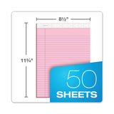 TOPS™ Prism + Colored Writing Pads, Wide/Legal Rule, 50 Pastel Pink 8.5 x 11.75 Sheets, 12/Pack (TOP63150) Pack of 12