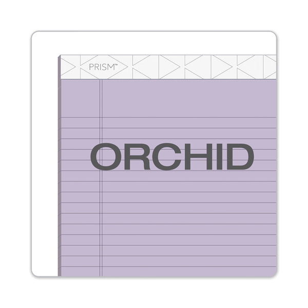 TOPS™ Prism + Colored Writing Pads, Wide/Legal Rule, 50 Pastel Orchid 8.5 x 11.75 Sheets, 12/Pack (TOP63140)