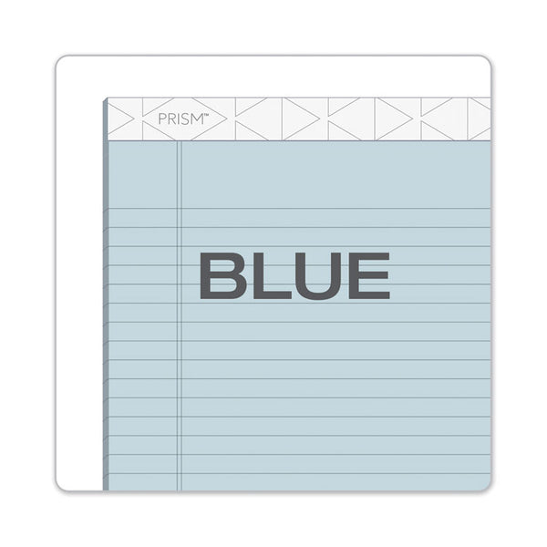 TOPS™ Prism + Colored Writing Pads, Wide/Legal Rule, 50 Pastel Blue 8.5 x 11.75 Sheets, 12/Pack (TOP63120)