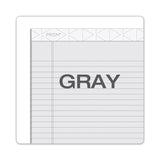 TOPS™ Prism + Colored Writing Pads, Wide/Legal Rule, 50 Pastel Gray 8.5 x 11.75 Sheets, 12/Pack (TOP63160) Pack of 12