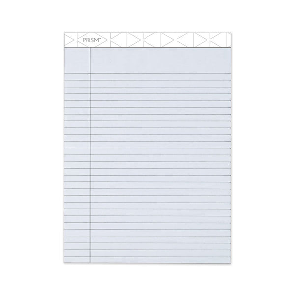 TOPS™ Prism + Colored Writing Pads, Wide/Legal Rule, 50 Pastel Gray 8.5 x 11.75 Sheets, 12/Pack (TOP63160)