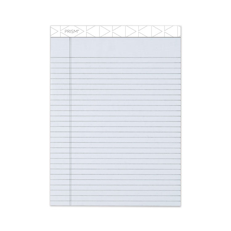 TOPS™ Prism + Colored Writing Pads, Wide/Legal Rule, 50 Pastel Gray 8.5 x 11.75 Sheets, 12/Pack (TOP63160) Pack of 12