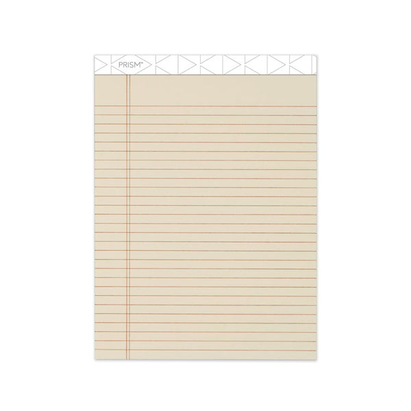 TOPS™ Prism + Colored Writing Pads, Wide/Legal Rule, 50 Pastel Ivory 8.5 x 11.75 Sheets, 12/Pack (TOP63130)
