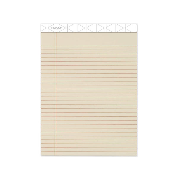 TOPS™ Prism + Colored Writing Pads, Wide/Legal Rule, 50 Pastel Ivory 8.5 x 11.75 Sheets, 12/Pack (TOP63130) Pack of 12