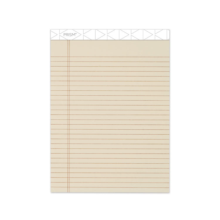 TOPS™ Prism + Colored Writing Pads, Wide/Legal Rule, 50 Pastel Ivory 8.5 x 11.75 Sheets, 12/Pack (TOP63130) Pack of 12