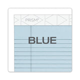 TOPS™ Prism + Colored Writing Pads, Narrow Rule, 50 Pastel Blue 5 x 8 Sheets, 12/Pack (TOP63020) Pack of 12