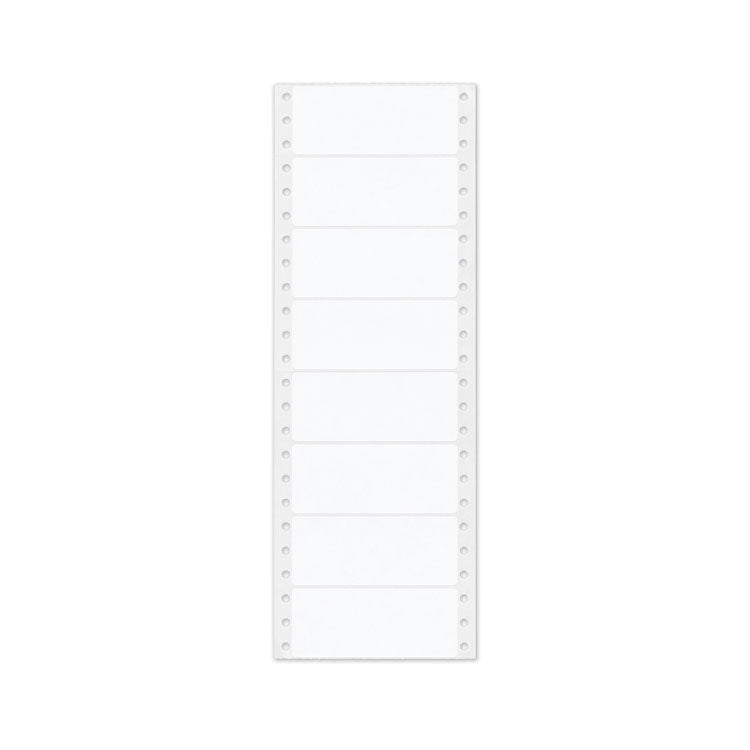 Avery® Dot Matrix Printer Mailing Labels, Pin-Fed Printers, 1.44 x 3.5, White, 5,000/Box (AVE4060)