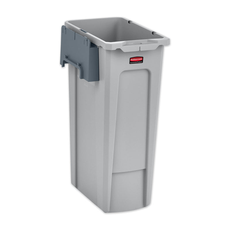 Rubbermaid Slim Jim Recycling Station Kit, 23 gal, Gray (RCP2007913) Each