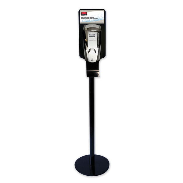 Rubbermaid® Commercial TC AutoFoam Touch-Free Hand Sanitzer Dispenser Stand, 14.96 x 14.96 x 58.87, Black (RCP750824)