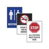 Avery® Surface Safe Removable Label Safety Signs, Inkjet/Laser Printers, 3.5 x 5, White, 4/Sheet, 15 Sheets/Pack (AVE61514) Pack of 60