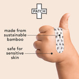 Patch™ Kids Adhesive Strip 3/4 X 3 Inch Bamboo / Coconut Oil Rectangle Kid Design (Panda) Sterile (1219440_CS) 24/CS