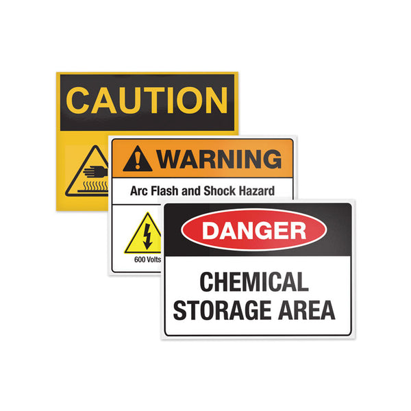 Avery® Surface Safe Removable Label Safety Signs, Inkjet/Laser Printers, 3.5 x 5, White, 4/Sheet, 15 Sheets/Pack (AVE61514)