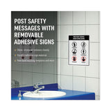 Avery® Surface Safe Removable Label Safety Signs, Inkjet/Laser Printers, 8 x 8, White, 15/Pack (AVE61513)