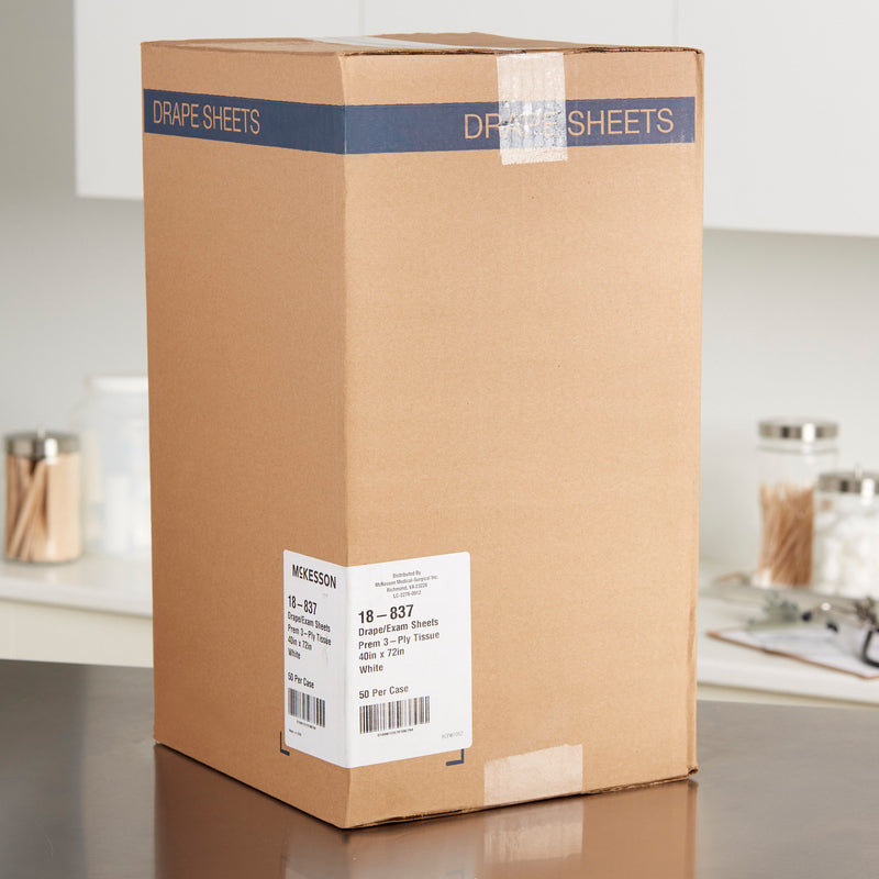 McKesson General Purpose Drape Physical Exam Drape 40 W X 72 L Inch NonSterile (145371_CS) 50/CS