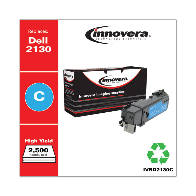 Innovera® Remanufactured Cyan High-Yield Toner, Replacement for 330-1437, 2,500 Page-Yield (IVRD2130C) Each