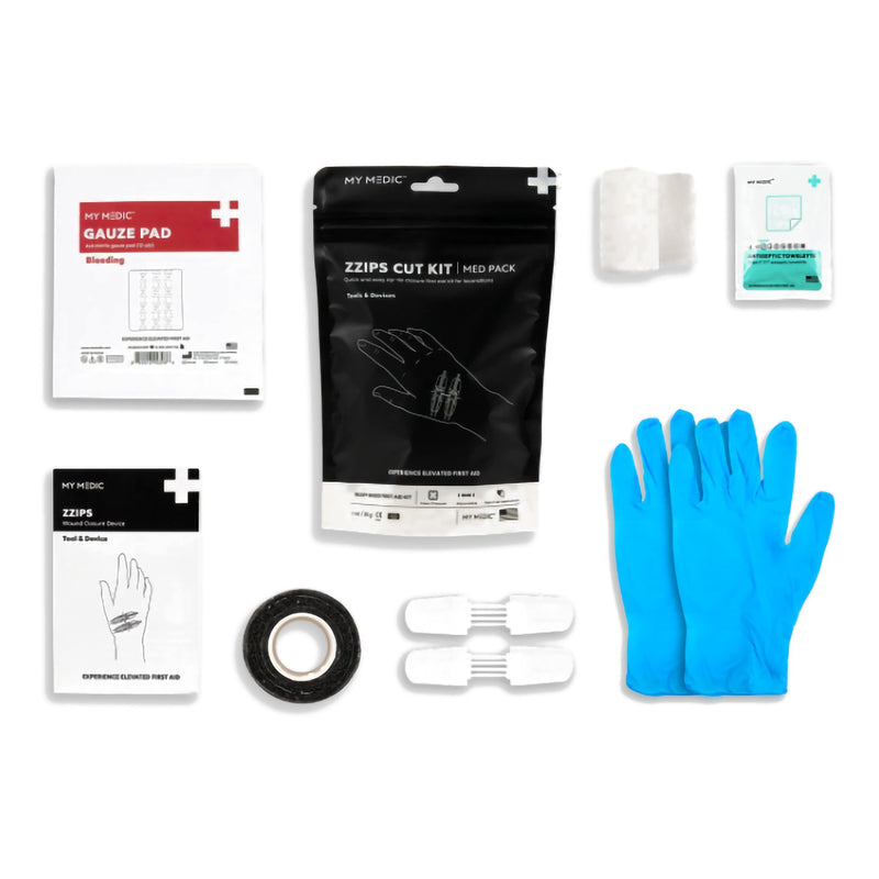 My Medic™ MED PACKS ZZIPS Cut Kit First Aid Kit Plastic Pouch (1207747_EA) 1/EA