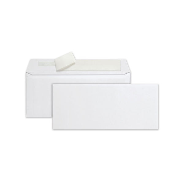 Quality Park™ Redi-Strip Envelope, #10, Commercial Flap, Redi-Strip Heat-Resistant Adhesive Closure, 4.13 x 9.5, White, 500/Box (QUA69022) Box of 500