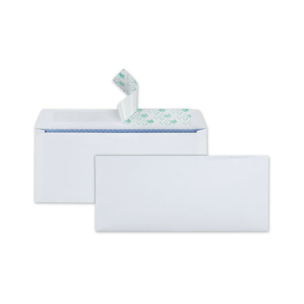 Quality Park™ Redi-Strip Security Tinted Envelope, #10, Commercial Flap, Redi-Strip Heat-Resistant Closure, 4.13 x 9.5, White, 30/Box (QUA69112) Box of 30