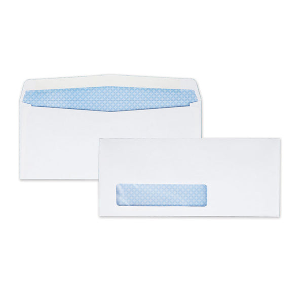 Quality Park™ Security Tint Window Envelope, #9, Commercial Flap, Gummed Closure, 3.88 x 8.88, White, 500/Box (QUA21212) Box of 500