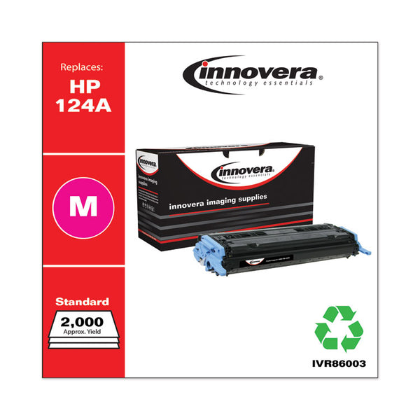 Innovera® Remanufactured Magenta Toner, Replacement for 124A (Q6003A), 2,000 Page-Yield (IVR86003) Each