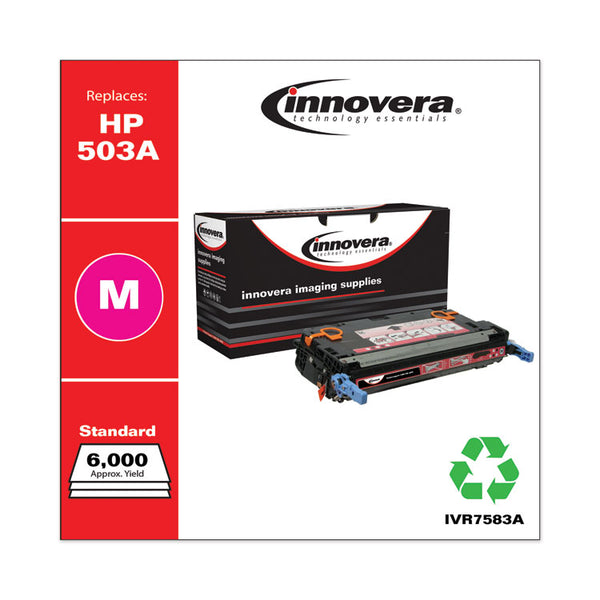 Innovera® Remanufactured Magenta Toner, Replacement for 503A (Q7583A), 6,000 Page-Yield (IVR7583A) Each