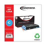 Innovera® Remanufactured Cyan Toner, Replacement for 124A (Q6001A), 2,000 Page-Yield (IVR86001) Each