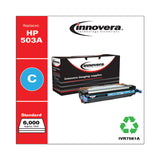 Innovera® Remanufactured Cyan Toner, Replacement for 503A (Q7581A), 6,000 Page-Yield (IVR7581A) Each