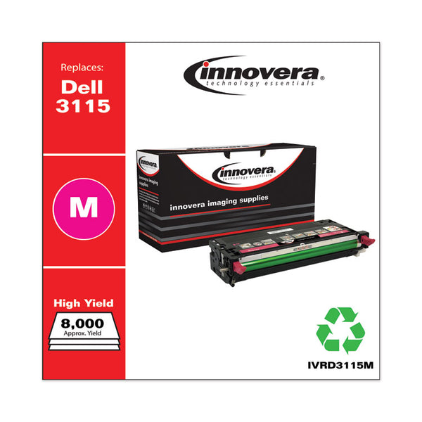 Innovera® Remanufactured Magenta High-Yield Toner, Replacement for 310-8399, 8,000 Page-Yield (IVRD3115M) Each