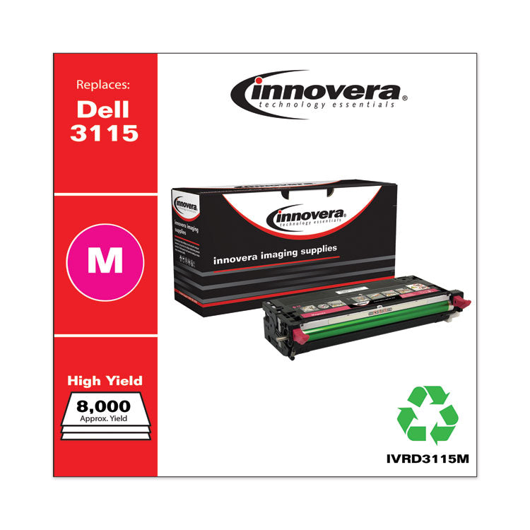 Innovera® Remanufactured Magenta High-Yield Toner, Replacement for 310-8399, 8,000 Page-Yield (IVRD3115M) Each