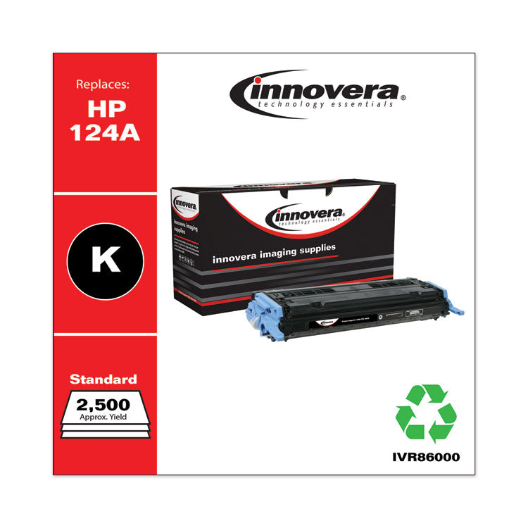 Innovera® Remanufactured Black Toner, Replacement for 124A (Q6000A), 2,500 Page-Yield (IVR86000) Each